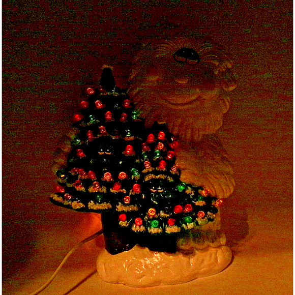 Vintage Retro style Tree Hugger Abominable Snowman Yeti Two Trees goggly eyes - Picture 2 of 16